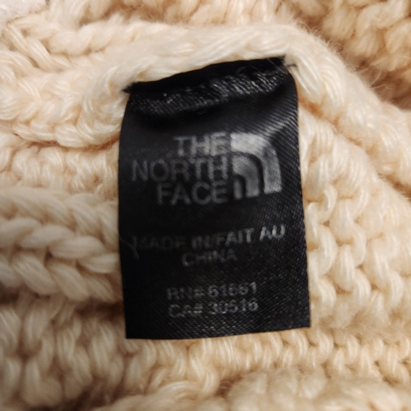 The North Face Cable Knit Beanie - Cream - Picture 2 of 5